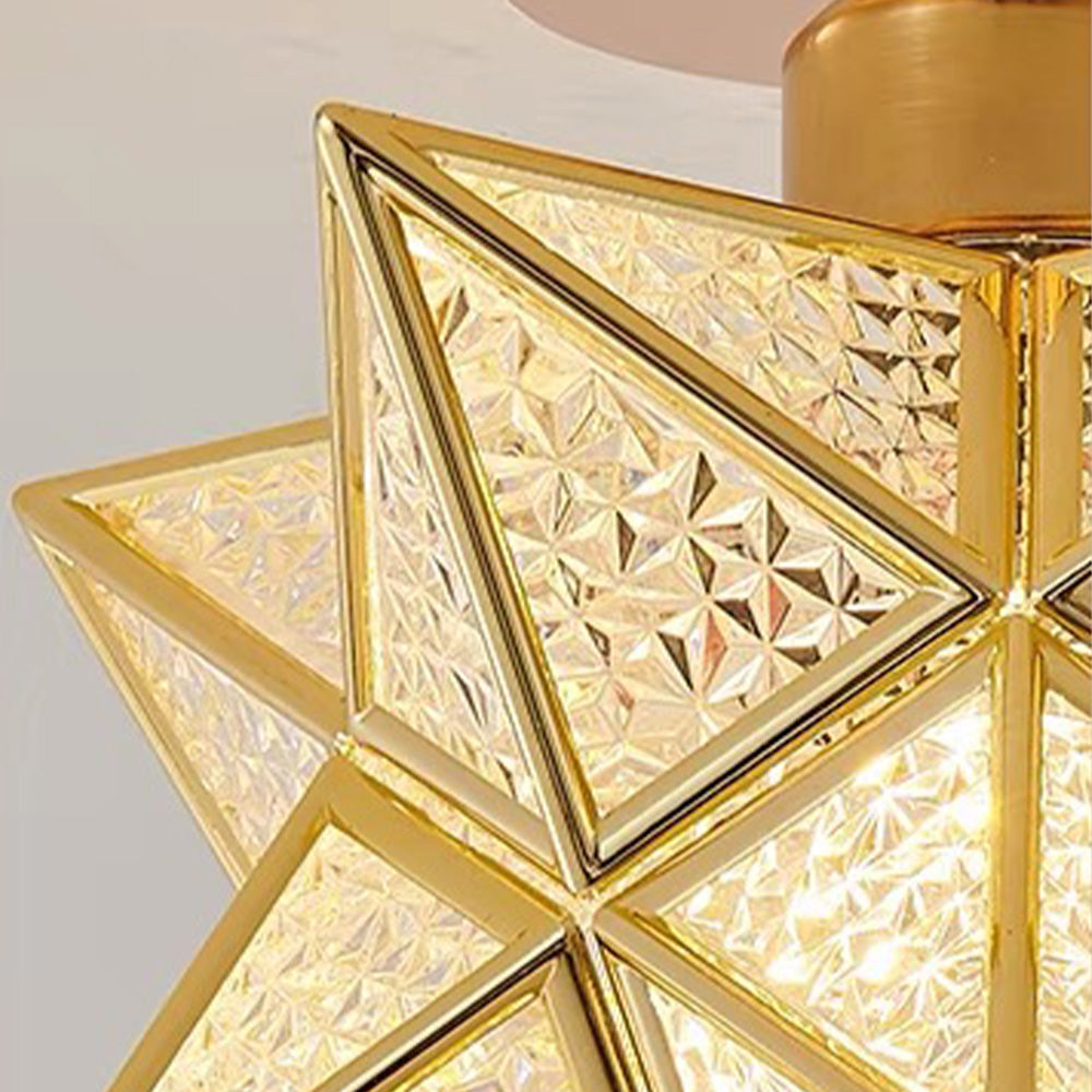 Star Design Flush Ceiling Lamp