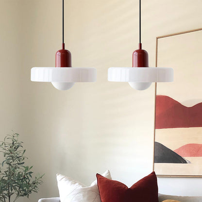 Bauhaus Stained Glass Pendant