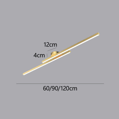 Elongated Aluminum LED Ceiling Light