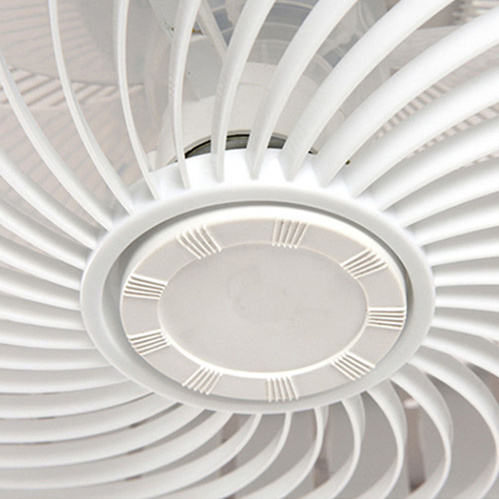 Modern Round Wood LED Ceiling Fan Light