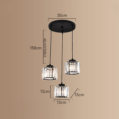 Multi-Light Crystal Island Pendant