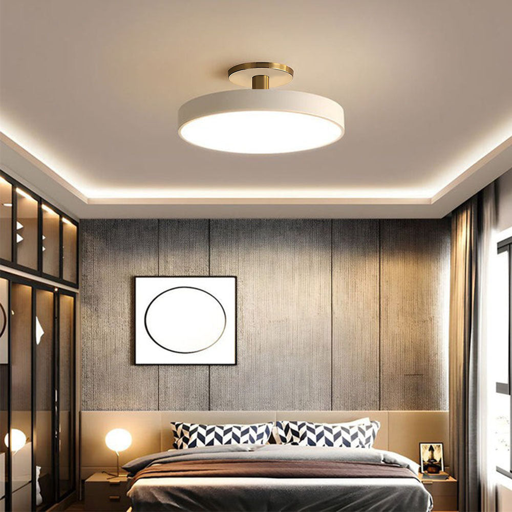 Round LED Ceiling Lamp in Minimalist Design