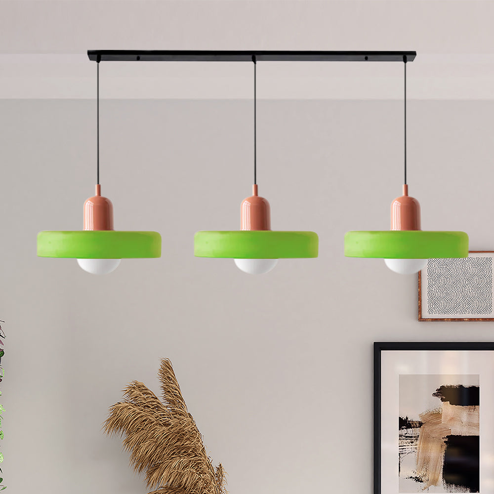 Triple Glass Pendant Light
