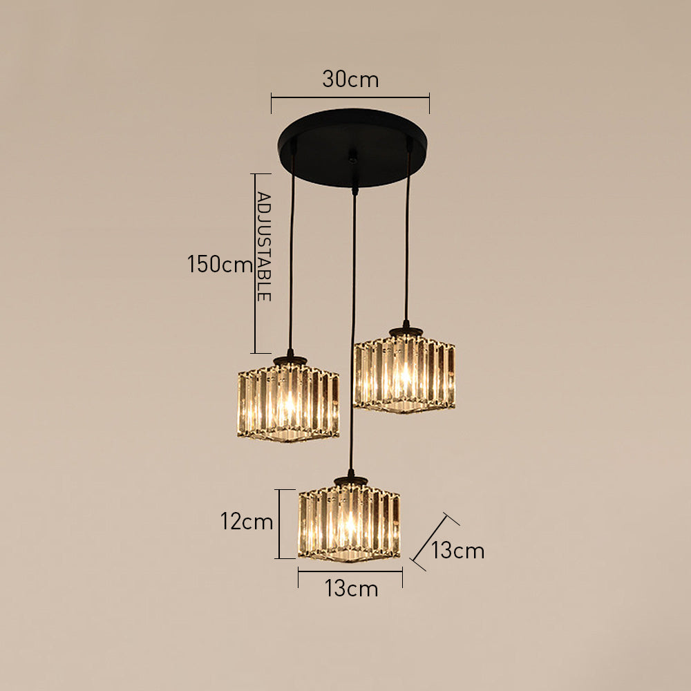Multi-Light Crystal Island Pendant