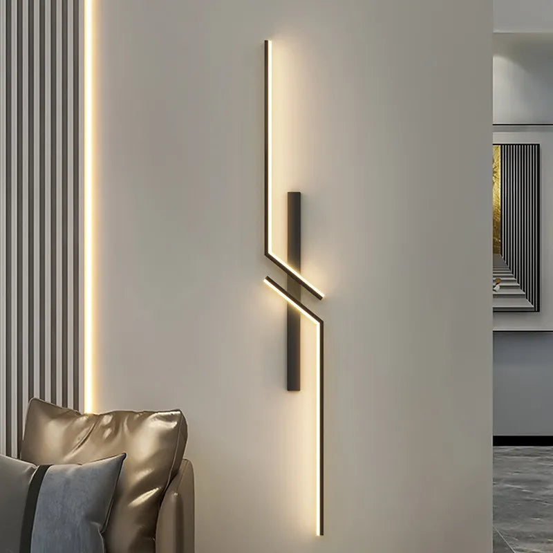 Design LED Streifen Wandleuchte – Für Schlafzimmer, Wohnzimmer & Büro-Aster Selection