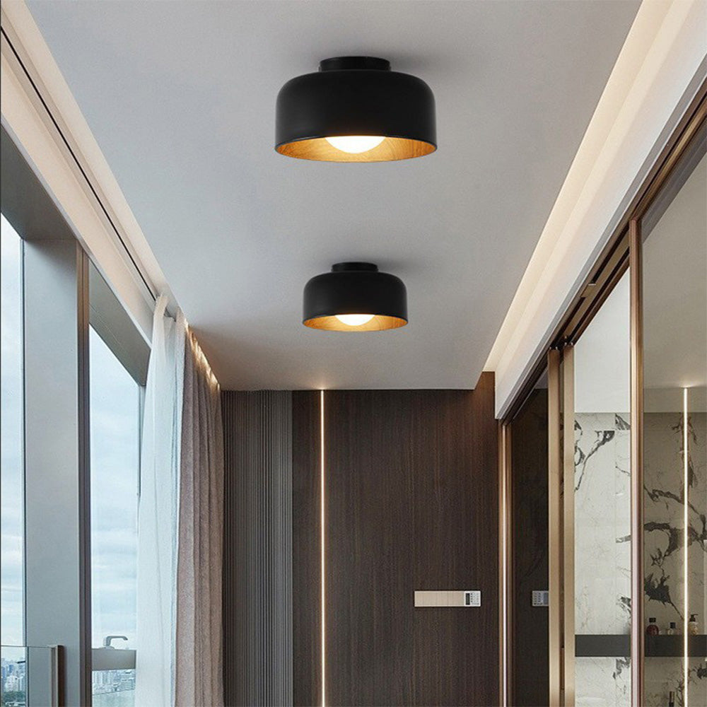 Sleek Metal Dome Light