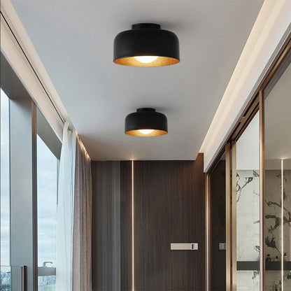 Sleek Metal Dome Light