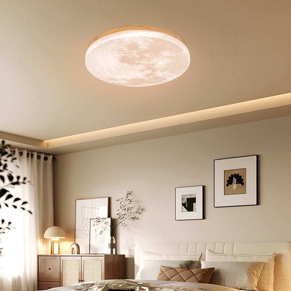 Moon-Inspired Art Deco Ceiling Light