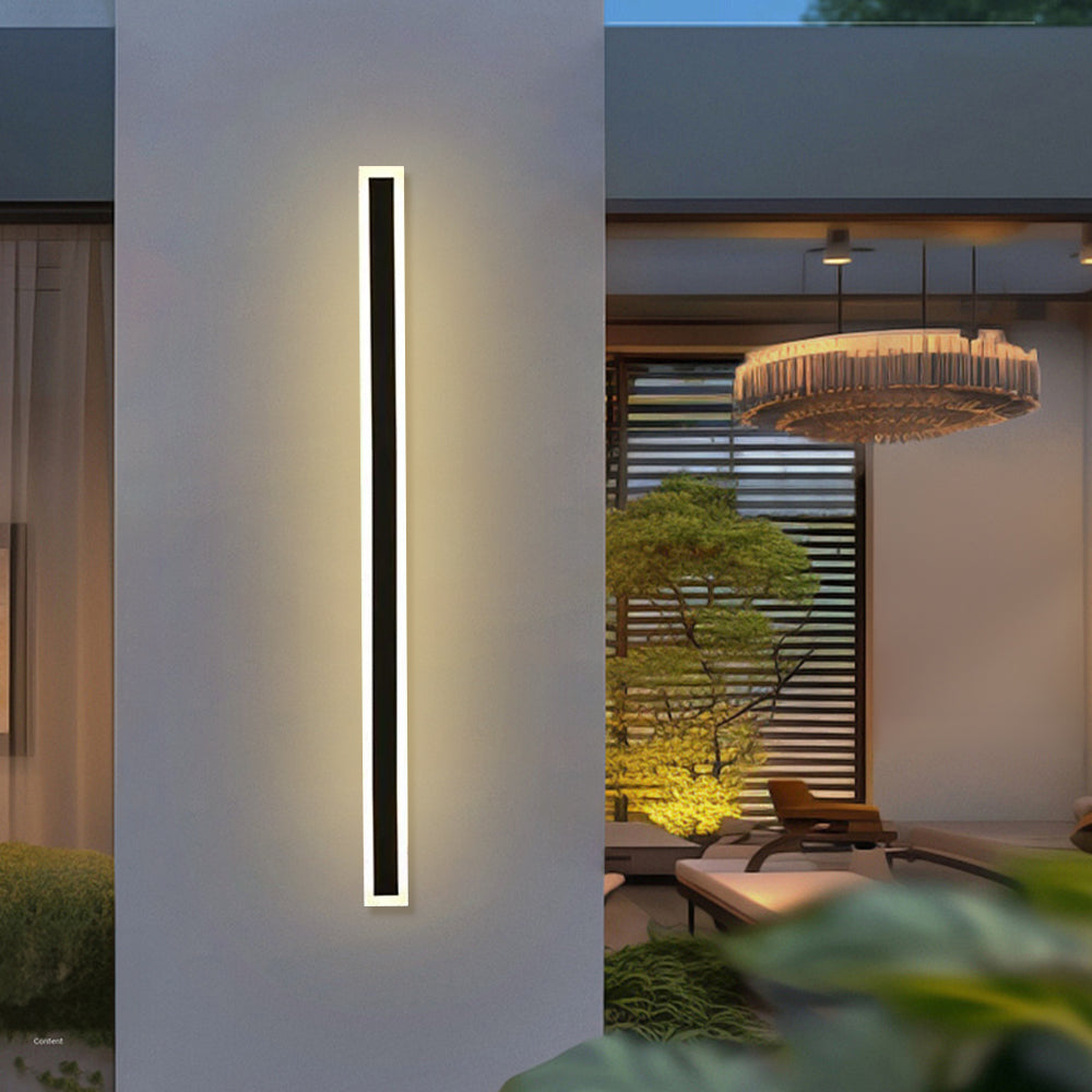 Black Modern LED Outdoor Wall Lamp IP65