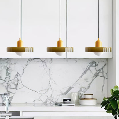 Sleek Glass Dining Lamp