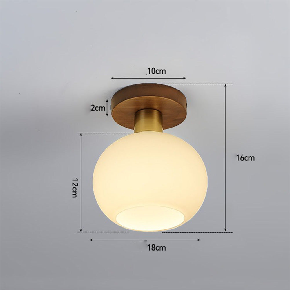 Walnut Minimalist Ceiling Light