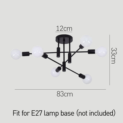 Nordic Black LED Ceiling Light