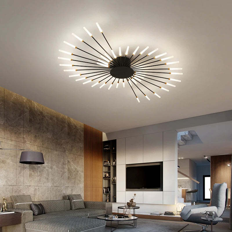 Moderne Deckenlampe im Feuerwerkslook – Dekorative Beleuchtung mit LED-Technik-Aster Selection