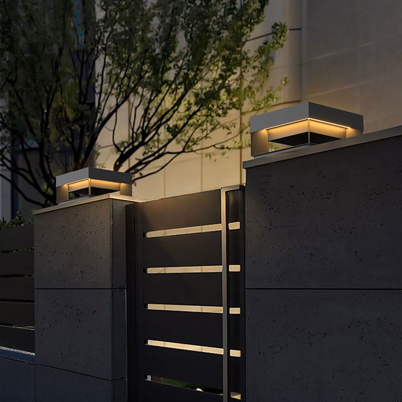 Solar Cube Outdoor Post Light