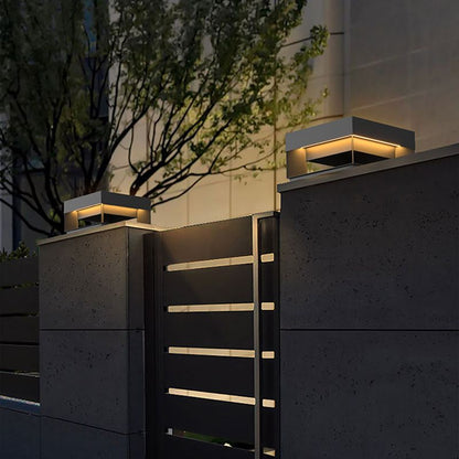 Solar Cube Outdoor Post Light