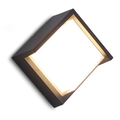 Geometric LED Outdoor Wall Light