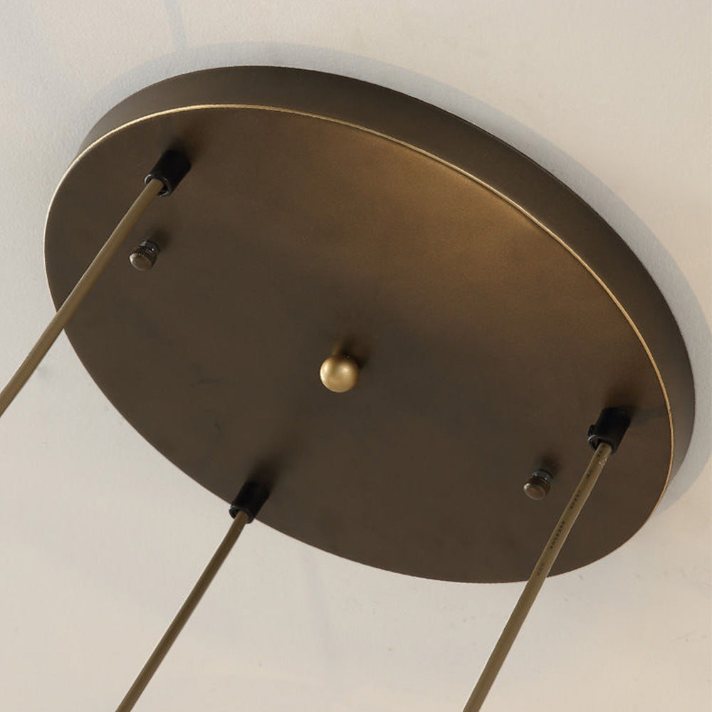 Black Multi-Head Glass Pendant