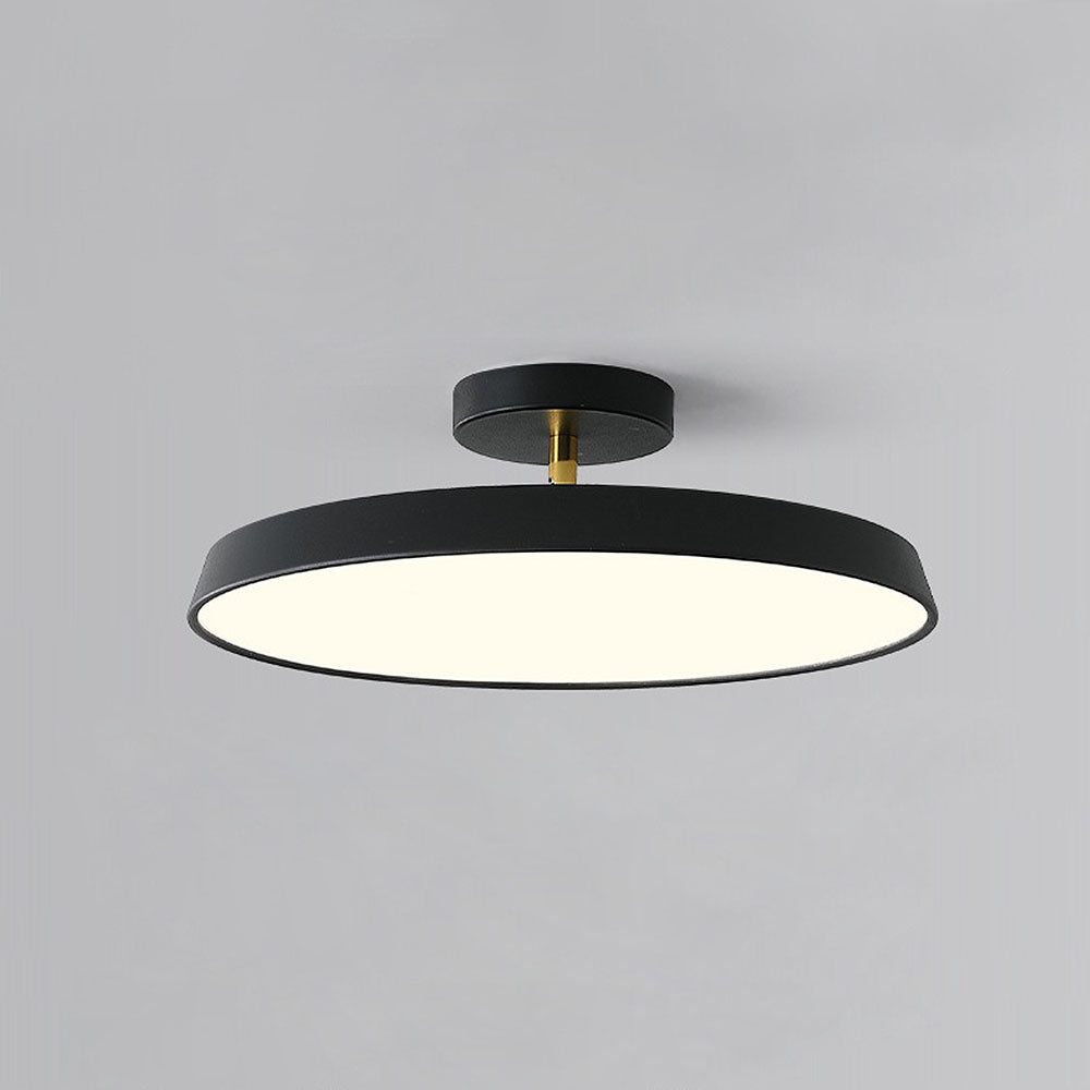 White Semi-Flush LED Light