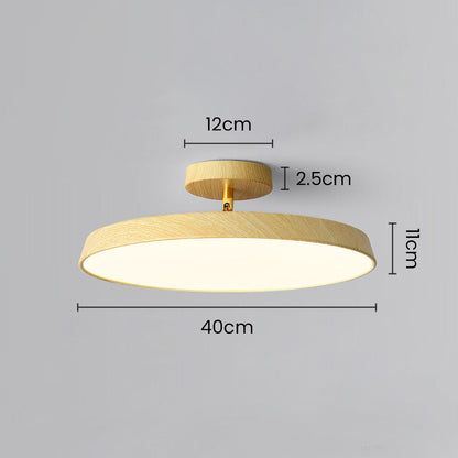 White Semi-Flush LED Light