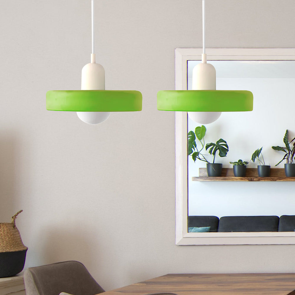 Bauhaus Stained Glass Pendant