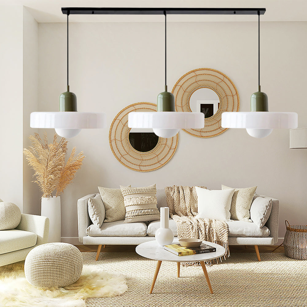 Triple Glass Pendant Light
