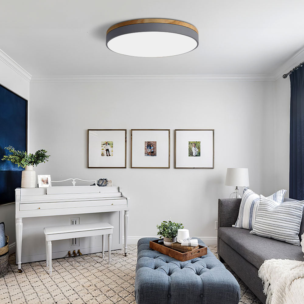 Wooden Round Ceiling Light