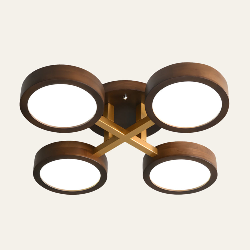 Wood Frame LED Ceiling Light