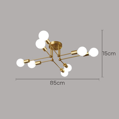 Gold Cluster Iron Ceiling Light