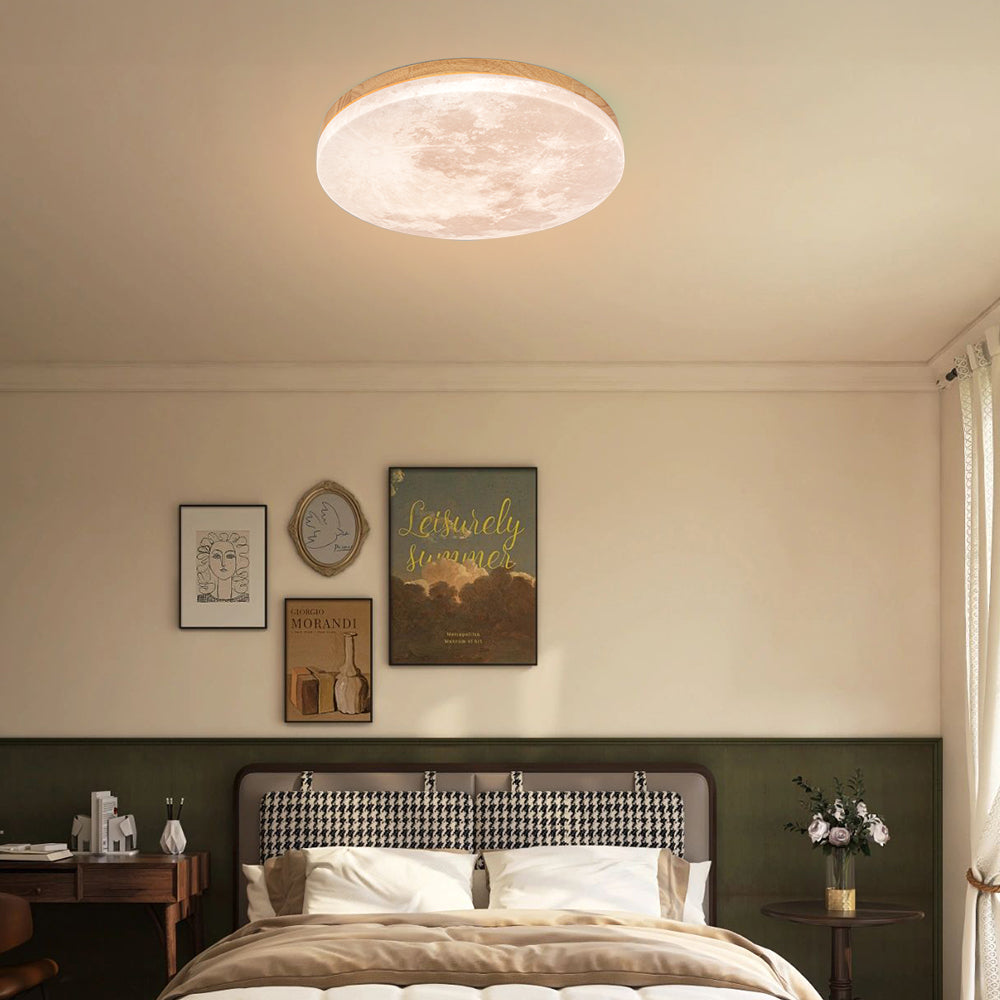 Moon-Inspired Art Deco Ceiling Light