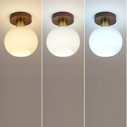 Walnut Minimalist Ceiling Light