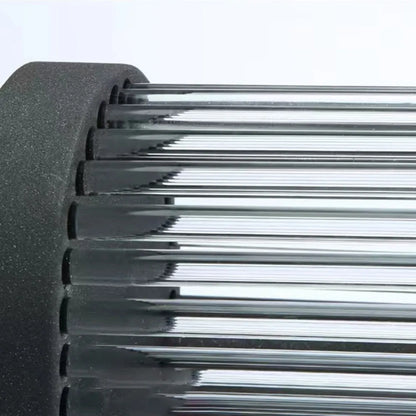 Modern Semi-Cylindrical Metal/Glass Outdoor Wall Lamp