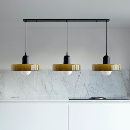 Triple Glass Pendant Light