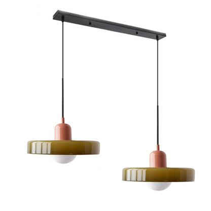 Bauhaus Stained Glass Pendant