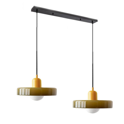 Bauhaus Stained Glass Pendant
