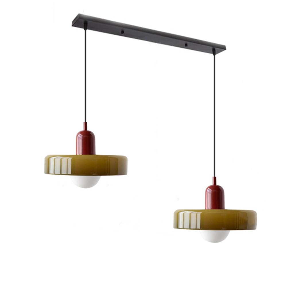 Bauhaus Stained Glass Pendant