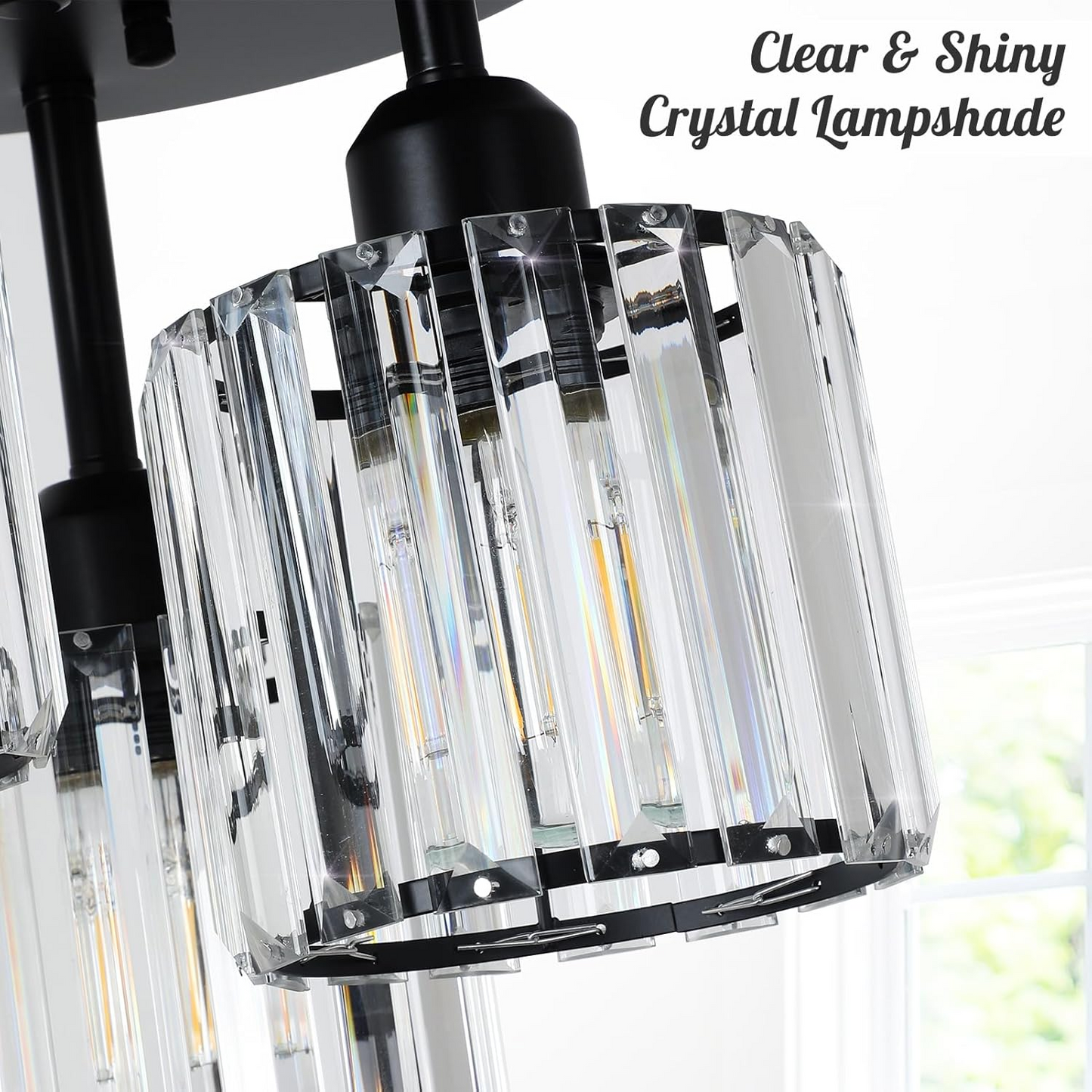 Elegant Bedroom Crystal Light