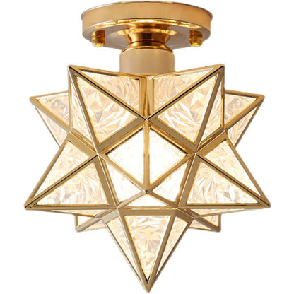 Star Design Flush Ceiling Lamp