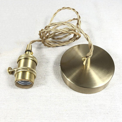Textured Glass Cylinder Pendant
