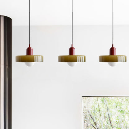 Sleek Glass Dining Lamp