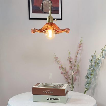 Floral Glass Pendant Lamp