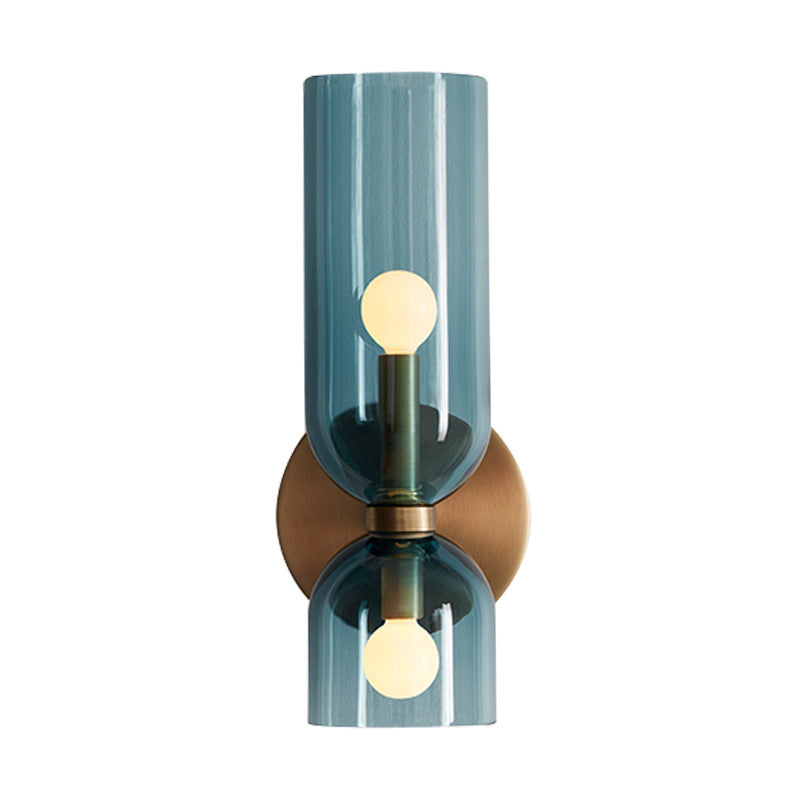 Double Glass Globe Wall Light