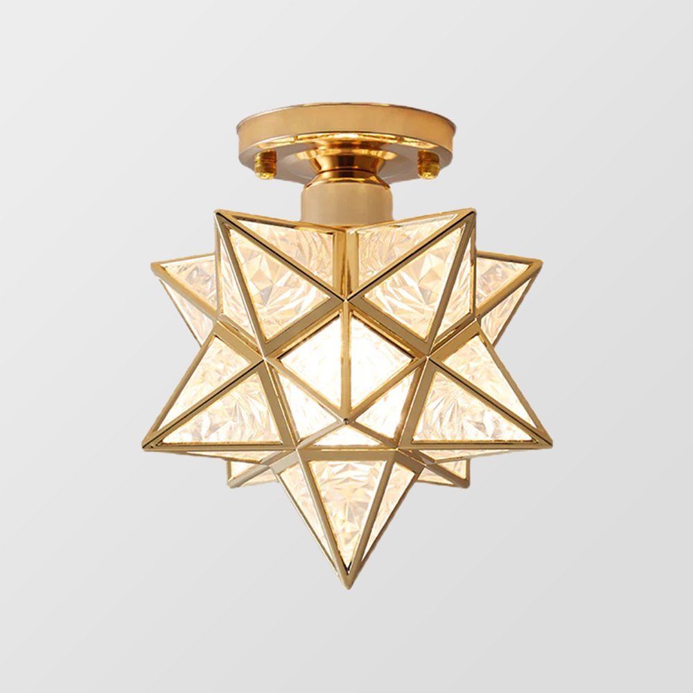 Star Design Flush Ceiling Lamp