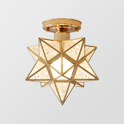 Star Design Flush Ceiling Lamp