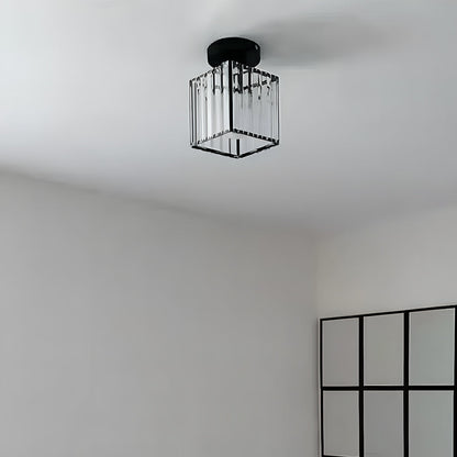 Compact Crystal Ceiling Light
