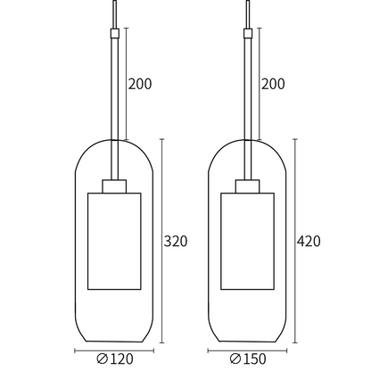 Shine Glass Pendant Light