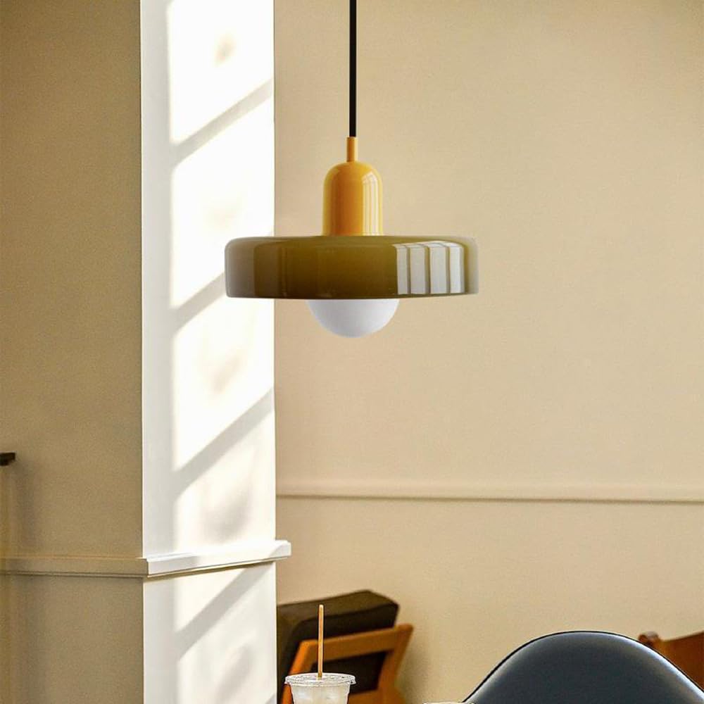 Bauhaus Stained Glass Pendant