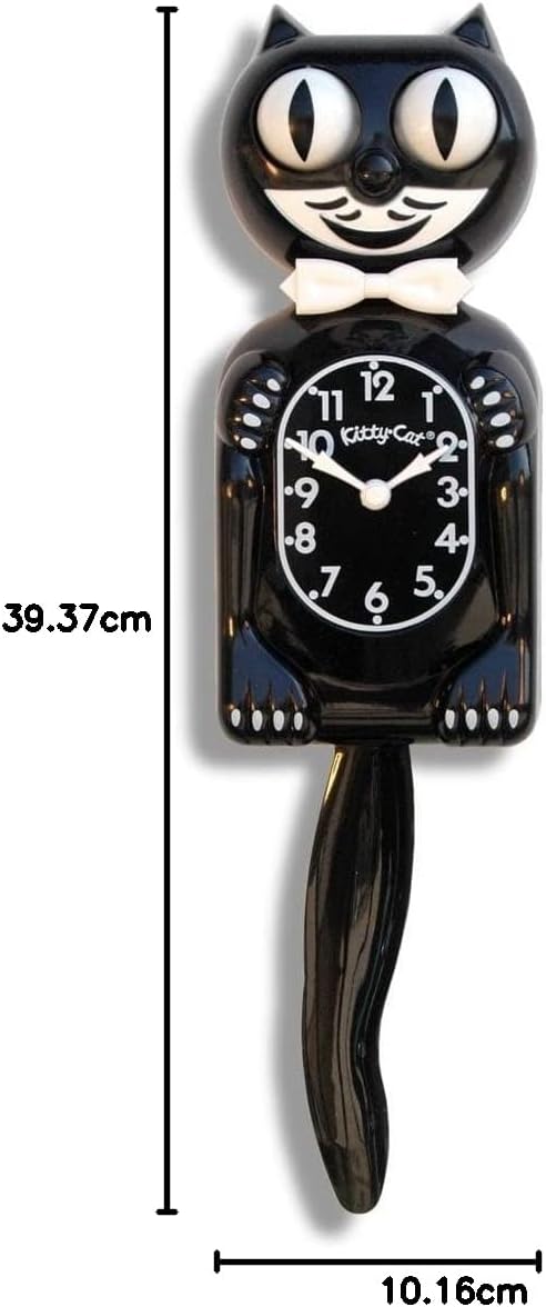 Felisca Retro Black Cat Wall Clock