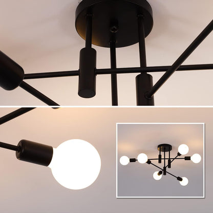 Nordic Black LED Ceiling Light
