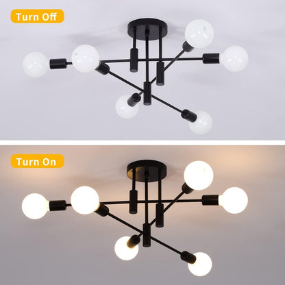 Nordic Black LED Ceiling Light