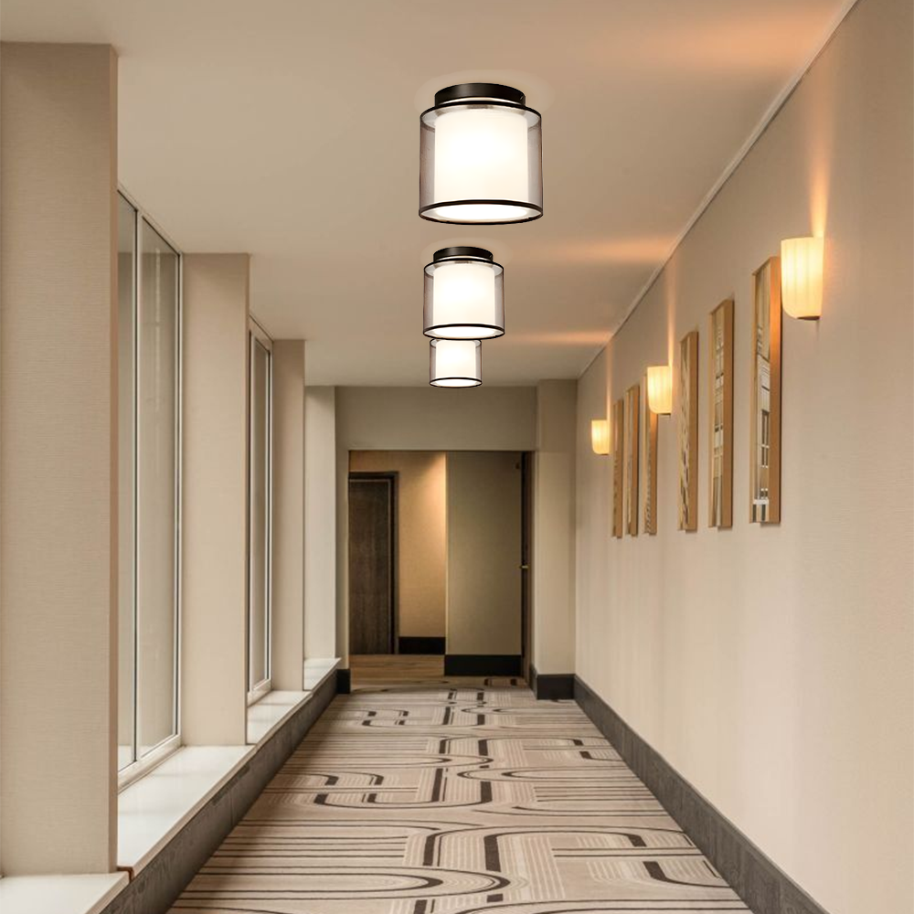 Vintage Fabric Ceiling Lamp